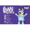 image:imageLuvs Diapers  Size 4 84 Count Bluey Platinum Protection Baby DiaperSize 5