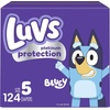 image:imageLuvs Diapers  Size 4 84 Count Bluey Platinum Protection Baby DiaperSize 5