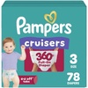 image:imagePampers Diapers  Cruisers 360  Size 4 64 Count Babyproof up to 100 Leakproof PullOn DiaperSize 3