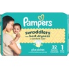 image:imagePampers Swaddlers Diapers Size 5 2037 lbs 132 Count Hypoallergenic Absorbent Keeps Baby Dry and Comfortable Skin Safe Disposable Baby DiaperSize 1