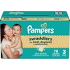 image:imagePampers Swaddlers Diapers Size 5 2037 lbs 132 Count Hypoallergenic Absorbent Keeps Baby Dry and Comfortable Skin Safe Disposable Baby DiaperSize 3