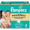 image:imagePampers Swaddlers Diapers Size 5 2037 lbs 132 Count Hypoallergenic Absorbent Keeps Baby Dry and Comfortable Skin Safe Disposable Baby DiaperSize 3