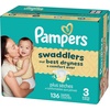 image:imagePampers Swaddlers Diapers Size 5 2037 lbs 132 Count Hypoallergenic Absorbent Keeps Baby Dry and Comfortable Skin Safe Disposable Baby DiaperSize 3