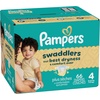 image:imagePampers Swaddlers Diapers Size 5 2037 lbs 132 Count Hypoallergenic Absorbent Keeps Baby Dry and Comfortable Skin Safe Disposable Baby DiaperSize 4