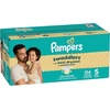image:imagePampers Swaddlers Diapers Size 5 2037 lbs 132 Count Hypoallergenic Absorbent Keeps Baby Dry and Comfortable Skin Safe Disposable Baby DiaperSize 5