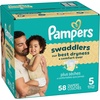 image:imagePampers Swaddlers Diapers Size 5 2037 lbs 132 Count Hypoallergenic Absorbent Keeps Baby Dry and Comfortable Skin Safe Disposable Baby DiaperSize 5