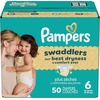 image:imagePampers Swaddlers Diapers Size 5 2037 lbs 132 Count Hypoallergenic Absorbent Keeps Baby Dry and Comfortable Skin Safe Disposable Baby DiaperSize 6