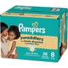 image:imagePampers Swaddlers Diapers Size 5 2037 lbs 132 Count Hypoallergenic Absorbent Keeps Baby Dry and Comfortable Skin Safe Disposable Baby DiaperSize 8