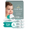 image:imageBundle of Pampers Amore Size 4 1534 lbs 108 Count Our Best Diaper  Pampers Aqua Pure Baby Wipes 99 Water Fragrance Free 336 Baby Wipes Total 6X FlipTop Packs Packaging May Vary