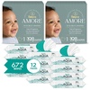 image:imageNEW Pampers Amore Size 1 814 lbs 198 Count Our Best Diaper  Pampers Baby Wipes Aqua Pure 99 WaterBased Wipes Hypoallergenic and Unscented Infant Wipe 672 Total 12 FlipTop PacksSize 1  12x