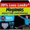 image:imageNinjamas Boys Bedwetting Nighttime Underwear Size L Pull Ups for Boys 6495 lbs 68 Count Training Pants Overnight Underwear Kids Ultra Absorbent HypoallergenicSmallMedium