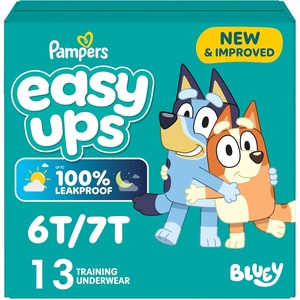 image:imageEasy Ups Girls amp Boys Potty Training Pants Size 5 3T4T 22 Count Bluey Absorbent Training Underwear Up to 100 Leakproof Day and Night Hypoallergenic6T7T