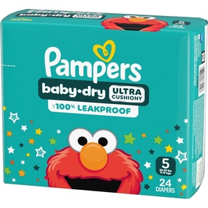 image:imagePampers Diapers  Baby Dry  Size 7 108 Count Absorbent Disposable Infant Diaper Packaging May VarySize 5