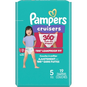 image:imagePampers Diapers  Cruisers 360  Size 4 64 Count Babyproof up to 100 Leakproof PullOn DiaperSize 5