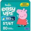 image:imageEasy Ups Girls amp Boys Potty Training Pants Size 4 2T3T 74 Count Peppa Pig Absorbent Training Underwear Up to 100 Leakproof Day and Night Hypoallergenic5T6T