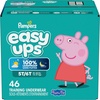 image:imageEasy Ups Girls amp Boys Potty Training Pants Size 4 2T3T 74 Count Peppa Pig Absorbent Training Underwear Up to 100 Leakproof Day and Night Hypoallergenic5T6T