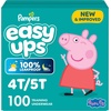 image:imageEasy Ups Girls amp Boys Potty Training Pants Size 4 2T3T 74 Count Peppa Pig Absorbent Training Underwear Up to 100 Leakproof Day and Night Hypoallergenic4T5T