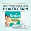 image:imagePampers Aqua Pure Baby Wipes 99 Water Fragrance Free Unscented Water Based MultiUse 672 Wipes Total 12X FlipTop Packs Packaging May Vary56 Count Pack of 12