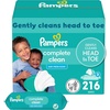 image:imagePampers Baby Wipes Complete Clean Baby Fresh Scented Wipe Gently Cleans Head to Toe 864 Total 12 FlipTop PacksBaby Fresh