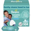 image:imagePampers Baby Wipes Complete Clean Baby Fresh Scented Wipe Gently Cleans Head to Toe 864 Total 12 FlipTop PacksBaby Fresh