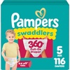 image:imagePampers Diapers  Swaddlers 360  Size 3 156 Count up to 100 Leakproof Comfy Dry Fit Designed for Easy Changes Pull On Baby Diaper Packaging May VarySize 5