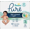 image:imagePampers Pure Baby Diapers Size 5 27 lbs 132 Up to 100 Leakproof Premium Hypoallergenic Soft DiapersSize 1