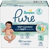 image:imagePampers Pure Baby Diapers Size 5 27 lbs 132 Up to 100 Leakproof Premium Hypoallergenic Soft DiapersSize 1