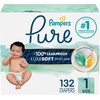 image:imagePampers Pure Baby Diapers Size 5 27 lbs 132 Up to 100 Leakproof Premium Hypoallergenic Soft DiapersSize 1