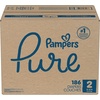 image:imagePampers Pure Baby Diapers Size 5 27 lbs 132 Up to 100 Leakproof Premium Hypoallergenic Soft DiapersSize 2