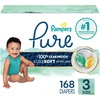 image:imagePampers Pure Baby Diapers Size 5 27 lbs 132 Up to 100 Leakproof Premium Hypoallergenic Soft DiapersSize 3