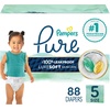 image:imagePampers Pure Baby Diapers Size 5 27 lbs 132 Up to 100 Leakproof Premium Hypoallergenic Soft DiapersSize 5