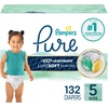 image:imagePampers Pure Baby Diapers Size 5 27 lbs 132 Up to 100 Leakproof Premium Hypoallergenic Soft DiapersSize 5