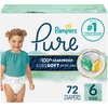 image:imagePampers Pure Baby Diapers Size 5 27 lbs 132 Up to 100 Leakproof Premium Hypoallergenic Soft DiapersSize 6