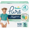 image:imagePampers Pure Baby Diapers Size 5 27 lbs 132 Up to 100 Leakproof Premium Hypoallergenic Soft DiapersSize 6