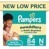 image:imagePampers Swaddlers Diapers Size 6 2344 lbs 50 Count Hypoallergenic Absorbent Keeps Baby Dry and Comfortable Skin Safe Disposable Baby DiaperNewborn