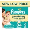 image:imagePampers Swaddlers Diapers Size 6 2344 lbs 50 Count Hypoallergenic Absorbent Keeps Baby Dry and Comfortable Skin Safe Disposable Baby DiaperSize 2