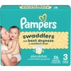 image:imagePampers Swaddlers Diapers Size 6 2344 lbs 50 Count Hypoallergenic Absorbent Keeps Baby Dry and Comfortable Skin Safe Disposable Baby DiaperSize 3