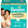 image:imagePampers Swaddlers Diapers Size 6 2344 lbs 50 Count Hypoallergenic Absorbent Keeps Baby Dry and Comfortable Skin Safe Disposable Baby DiaperSize 5