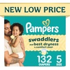 image:imagePampers Swaddlers Diapers Size 6 2344 lbs 50 Count Hypoallergenic Absorbent Keeps Baby Dry and Comfortable Skin Safe Disposable Baby DiaperSize 5
