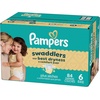 image:imagePampers Swaddlers Diapers Size 6 2344 lbs 50 Count Hypoallergenic Absorbent Keeps Baby Dry and Comfortable Skin Safe Disposable Baby DiaperSize 6