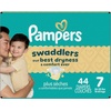 image:imagePampers Swaddlers Diapers Size 6 2344 lbs 50 Count Hypoallergenic Absorbent Keeps Baby Dry and Comfortable Skin Safe Disposable Baby DiaperSize 7
