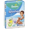 image:imagePampers Swim Diapers  Splashers  Size 4 18 Count GapFree Disposable Baby Swimming PantsSize 4