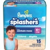 image:imagePampers Swim Diapers  Splashers  Size 4 18 Count GapFree Disposable Baby Swimming PantsSize 6