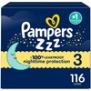 image:imagePampers ZZZ Overnight Diapers Size 3 1628 lbs 66 Count Nighttime Protection Disposable Baby Diaper Night Time Leak and Skin ProtectionSize 3