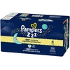 image:imagePampers ZZZ Overnight Diapers Size 3 1628 lbs 66 Count Nighttime Protection Disposable Baby Diaper Night Time Leak and Skin ProtectionSize 4