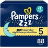 image:imagePampers ZZZ Overnight Diapers Size 3 1628 lbs 66 Count Nighttime Protection Disposable Baby Diaper Night Time Leak and Skin ProtectionSize 5