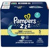 image:imagePampers ZZZ Overnight Diapers Size 3 1628 lbs 66 Count Nighttime Protection Disposable Baby Diaper Night Time Leak and Skin ProtectionSize 5