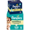 image:imageBundle of Pampers Swaddlers Diapers Size 6 2344 lbs 108 Count Absorbent Pampers ZZZ Overnight Diapers Size 5 27 lbs 88 Count Nighttime Protection Disposable Baby Diaper