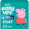image:imageEasy Ups Girls amp Boys Potty Training Pants Size 4 2T3T 74 Count Peppa Pig Absorbent Training Underwear Up to 100 Leakproof Day and Night Hypoallergenic3T4T