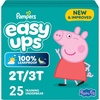 image:imageEasy Ups Girls amp Boys Potty Training Pants Size 4 2T3T 74 Count Peppa Pig Absorbent Training Underwear Up to 100 Leakproof Day and Night Hypoallergenic2T3T